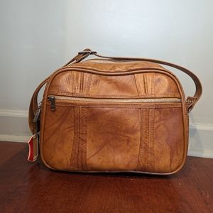 Vintage American Tourister Leather Carry On Bag